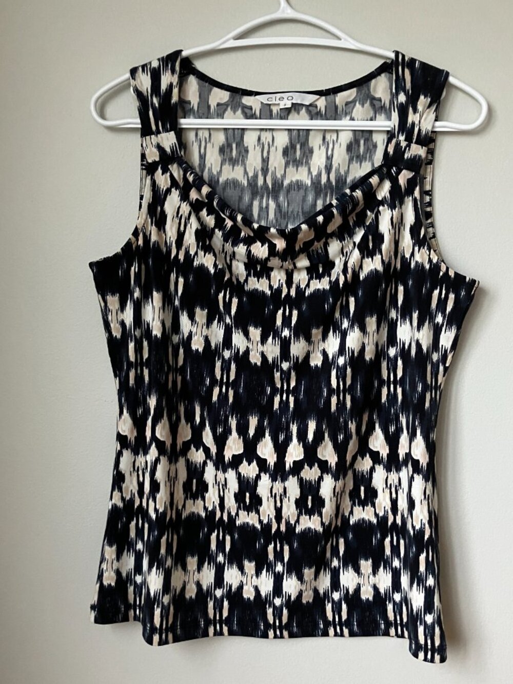 CLEO Cowl Neck SleevelessTop Women's Size Small